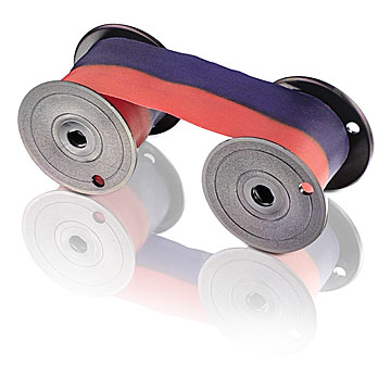 LATHEM 7-2C - RIBBON SPOOL - RED & BLUE - Click Image to Close